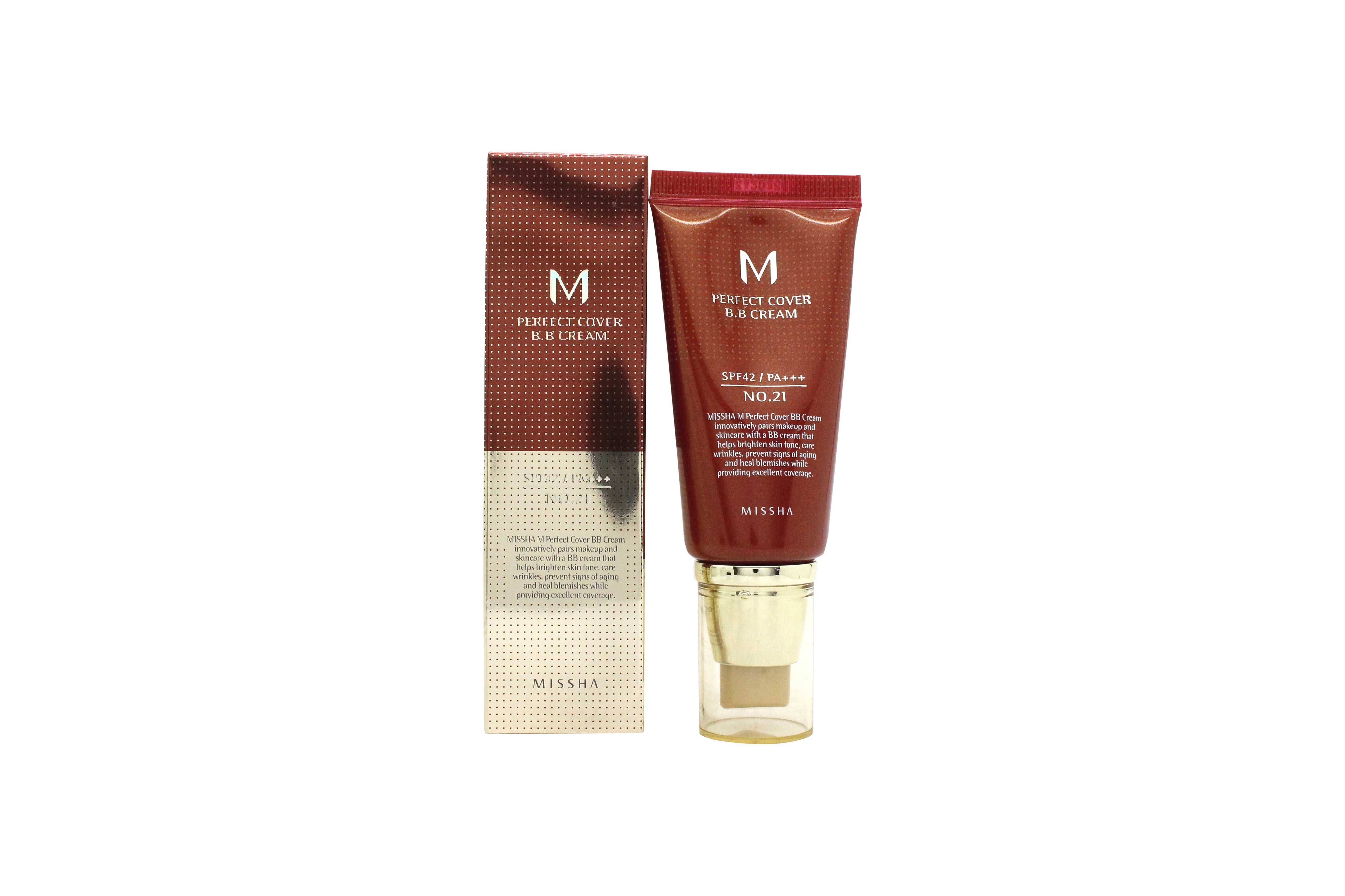 Missha M Perfect Cover BB Cream SPF42 50ml - 21 Light Beige