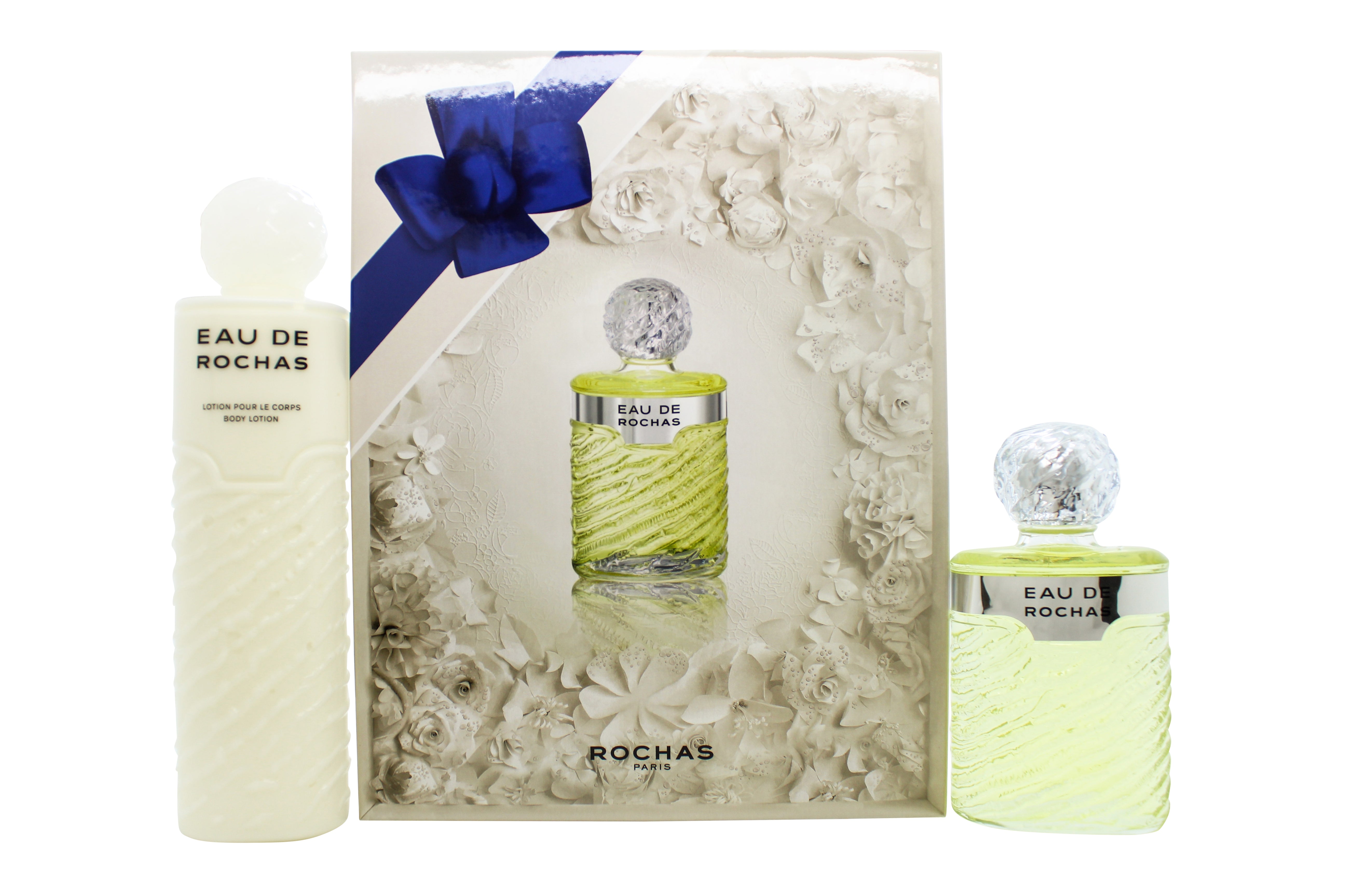 Rochas Eau De Rochas Geschenkset 220ml EDT + 500ml Body Milk