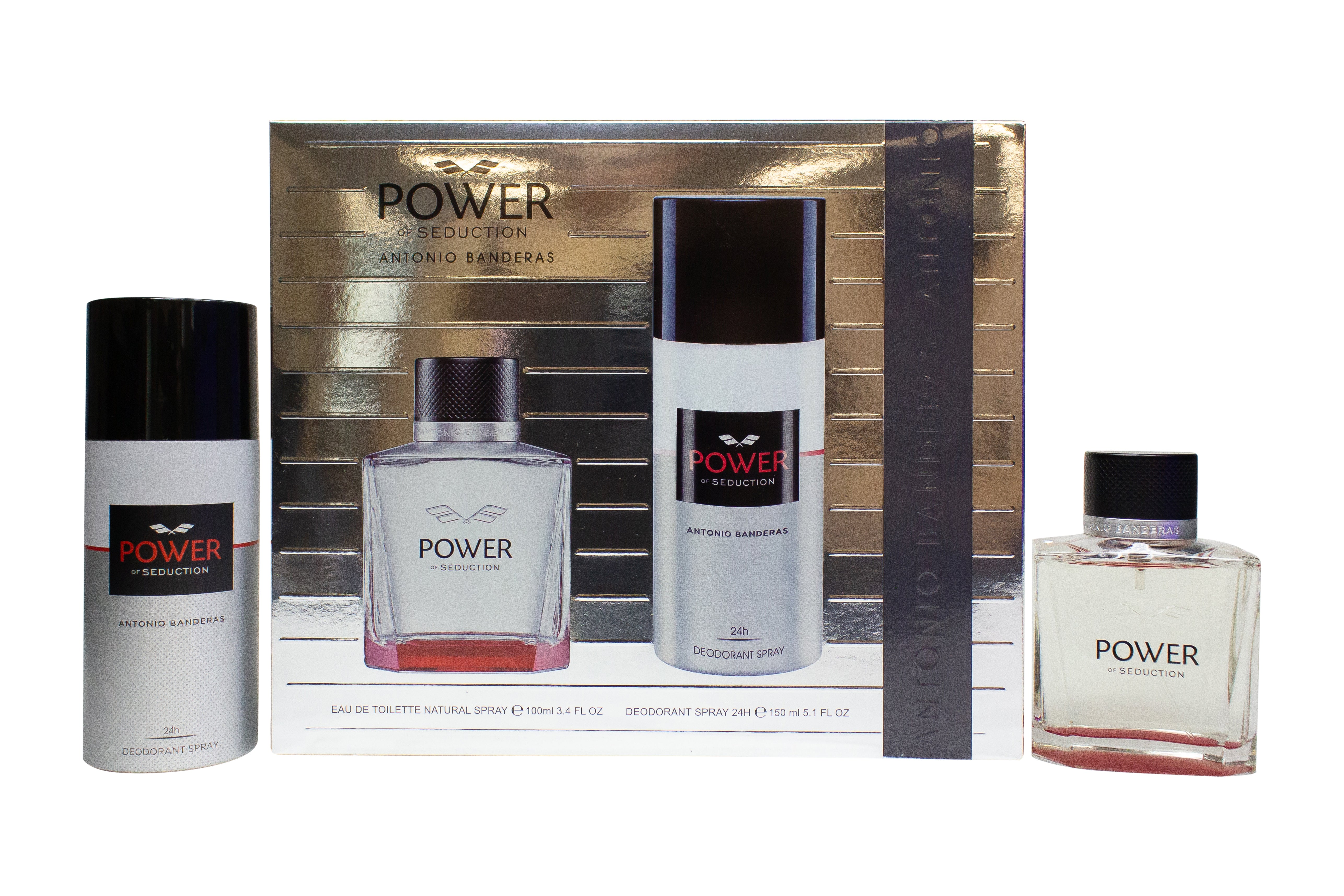 Antonio Banderas Power of Seduction Geschenkset 100ml EDT + 150ml Deodorant Spray