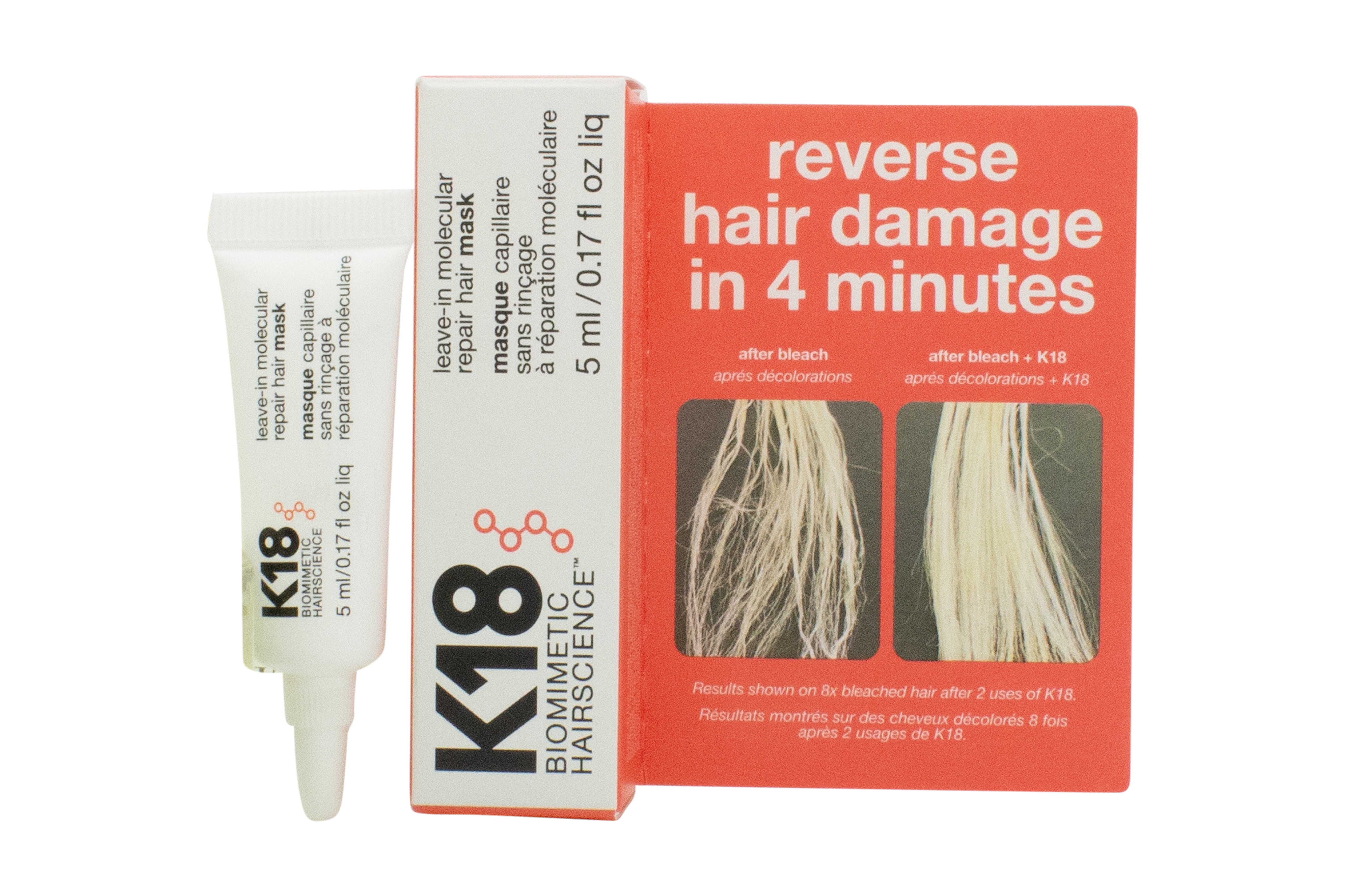 K18 Leave-In Molecular Repair Haarmasker 5ml