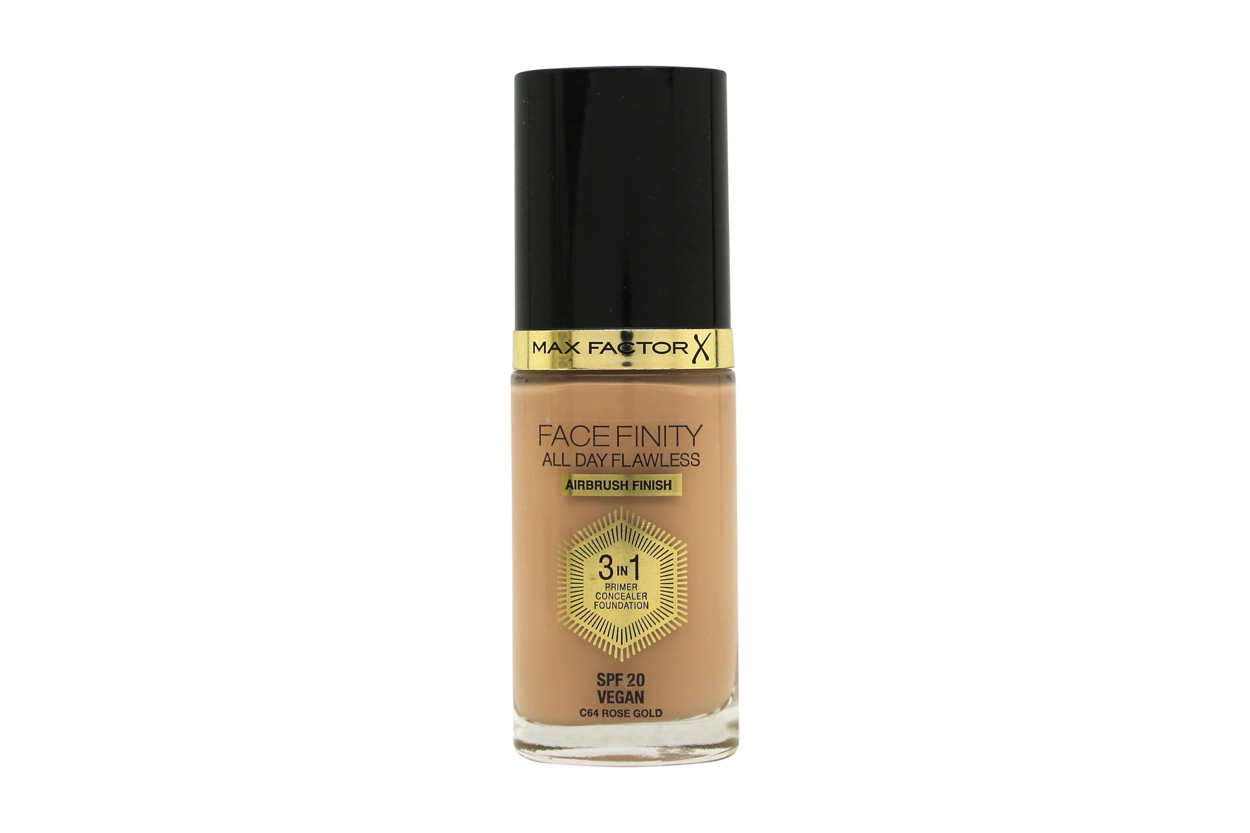 Max Factor Facefinity All Day Flawless 3 in 1 Foundation SPF20 30ml - 64 Rose Gold