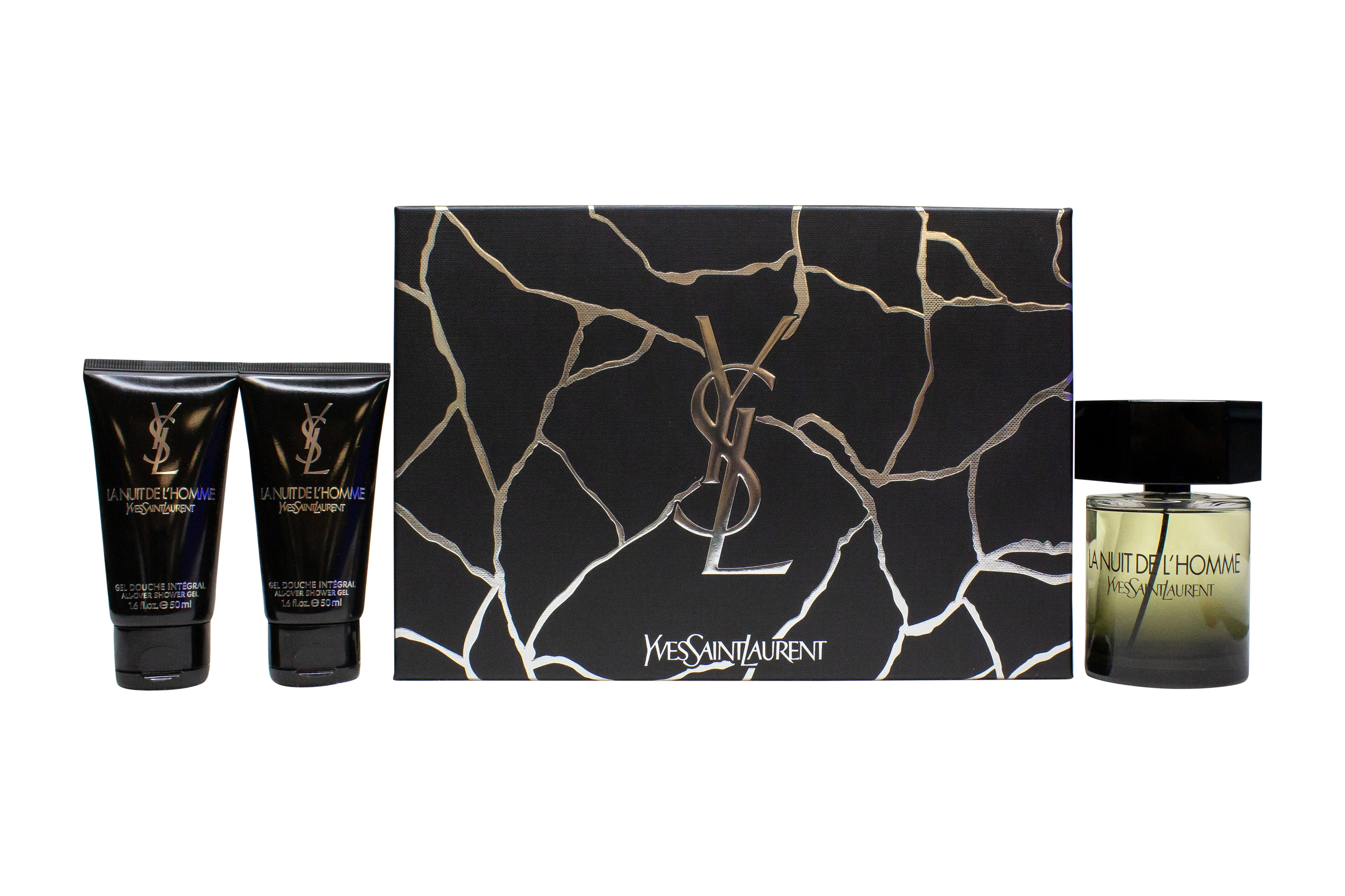 Yves Saint Laurent La Nuit de L'Homme Geschenkset 100ml EDT + 2 x 50ml Douchegel
