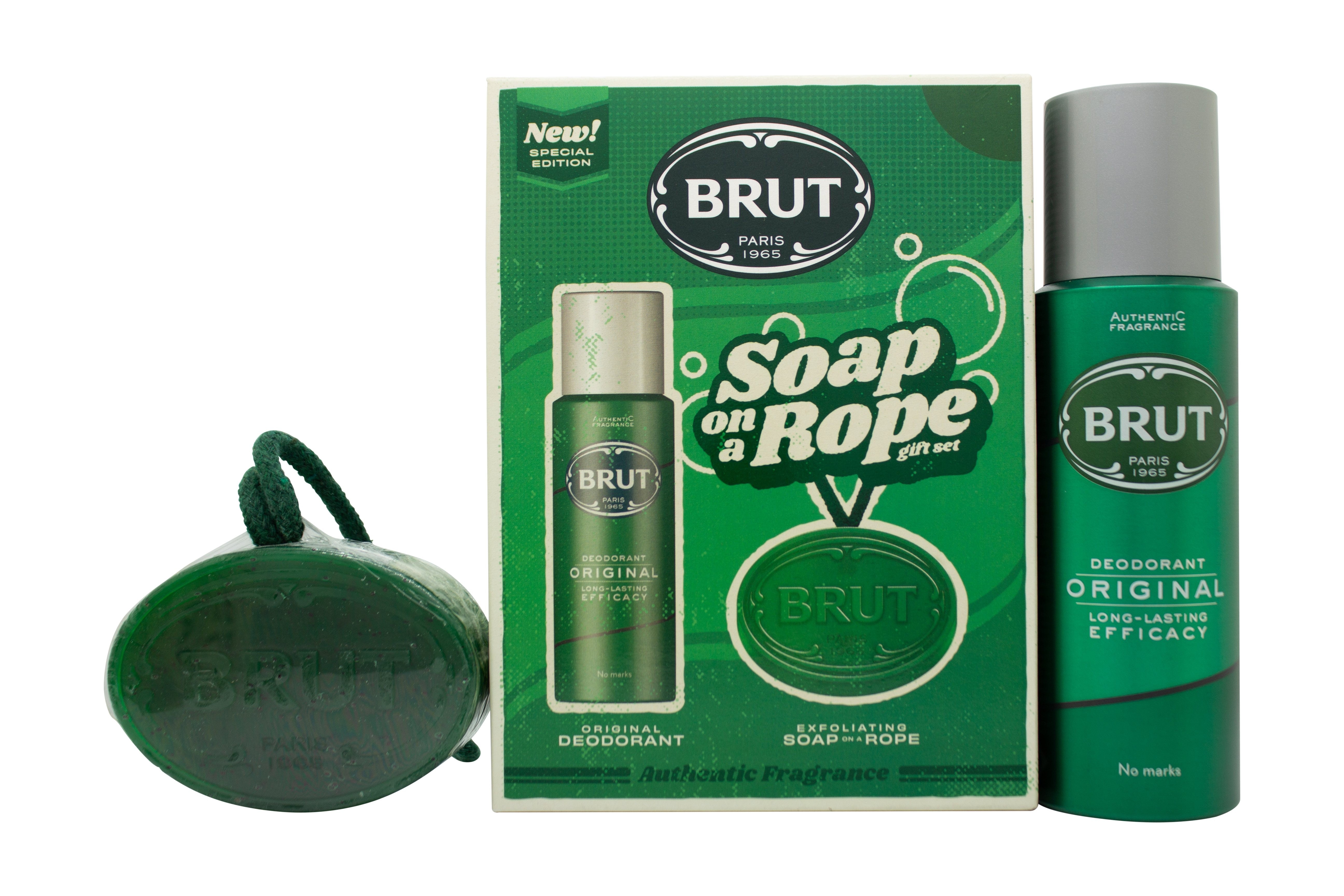 Brut Geschenkset 200ml Deodorant Spray + 150g Zeep