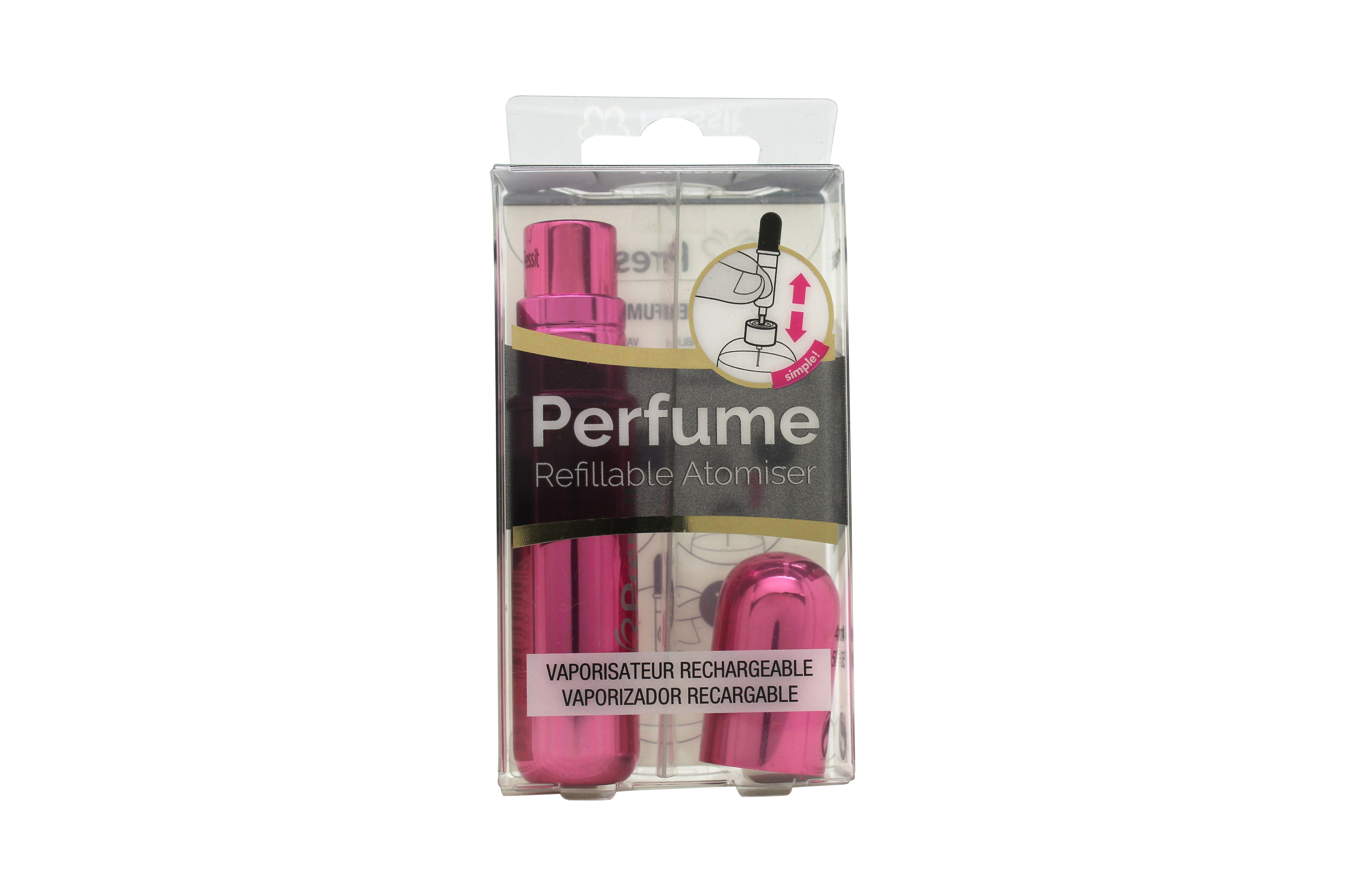 Pressit Hervulbare Parfum Spray 4ml - Hot Pink
