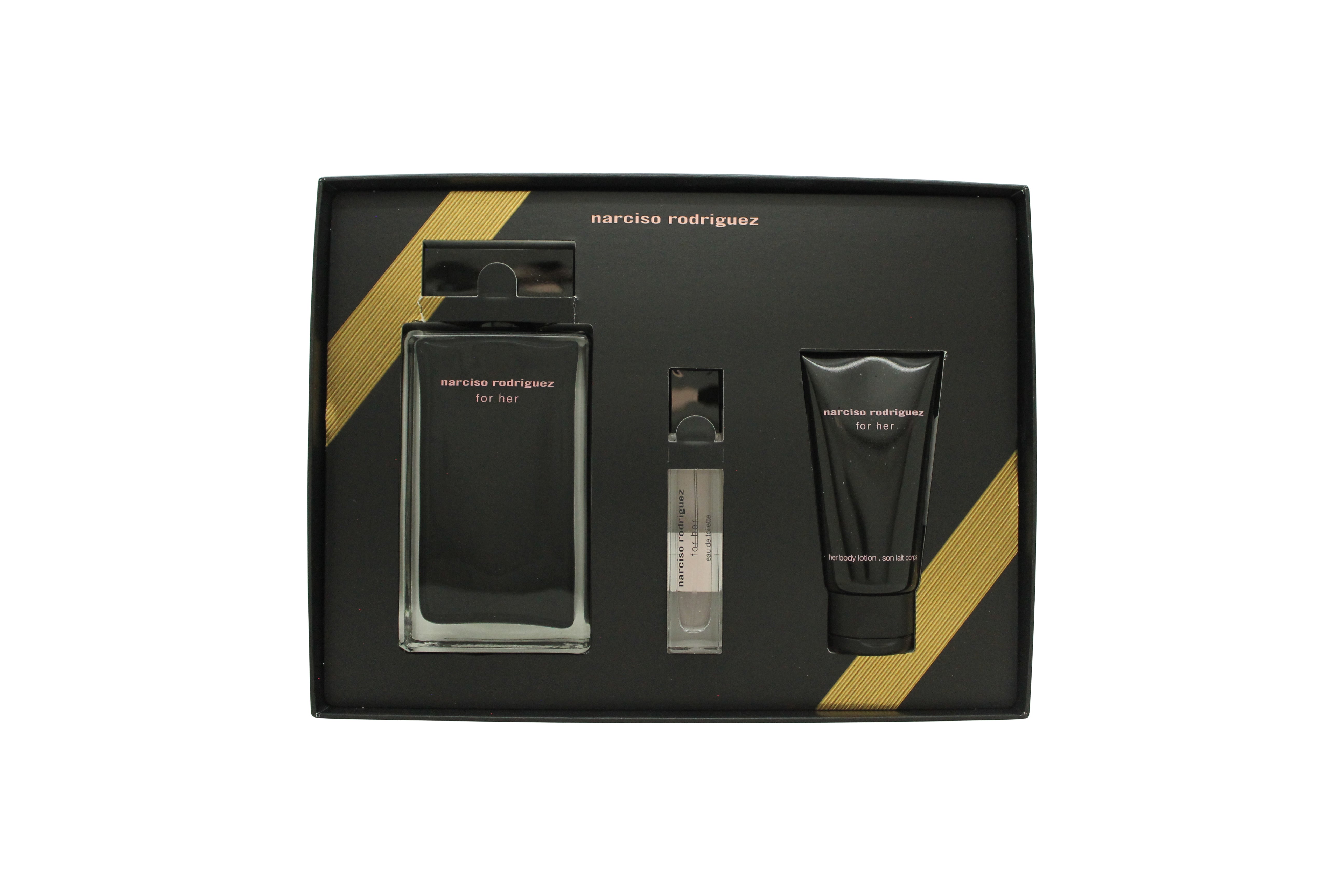 Narciso Rodriguez for Her Geschenkset 100 ml EDT + 50 ml Körperlotion +10 ml EDT