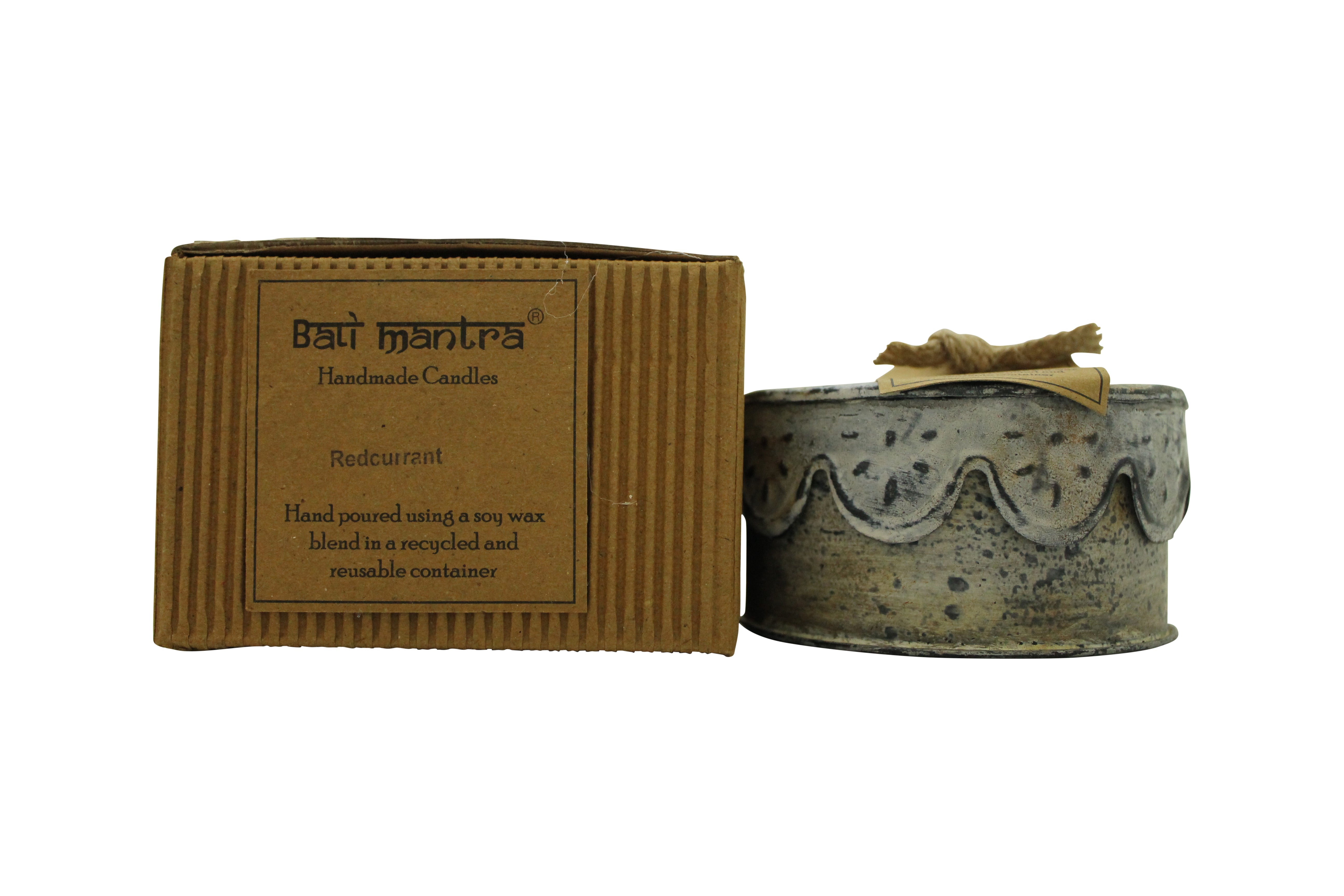 Bali Mantra Victorian Tin Kaars 280g - Redcurrant