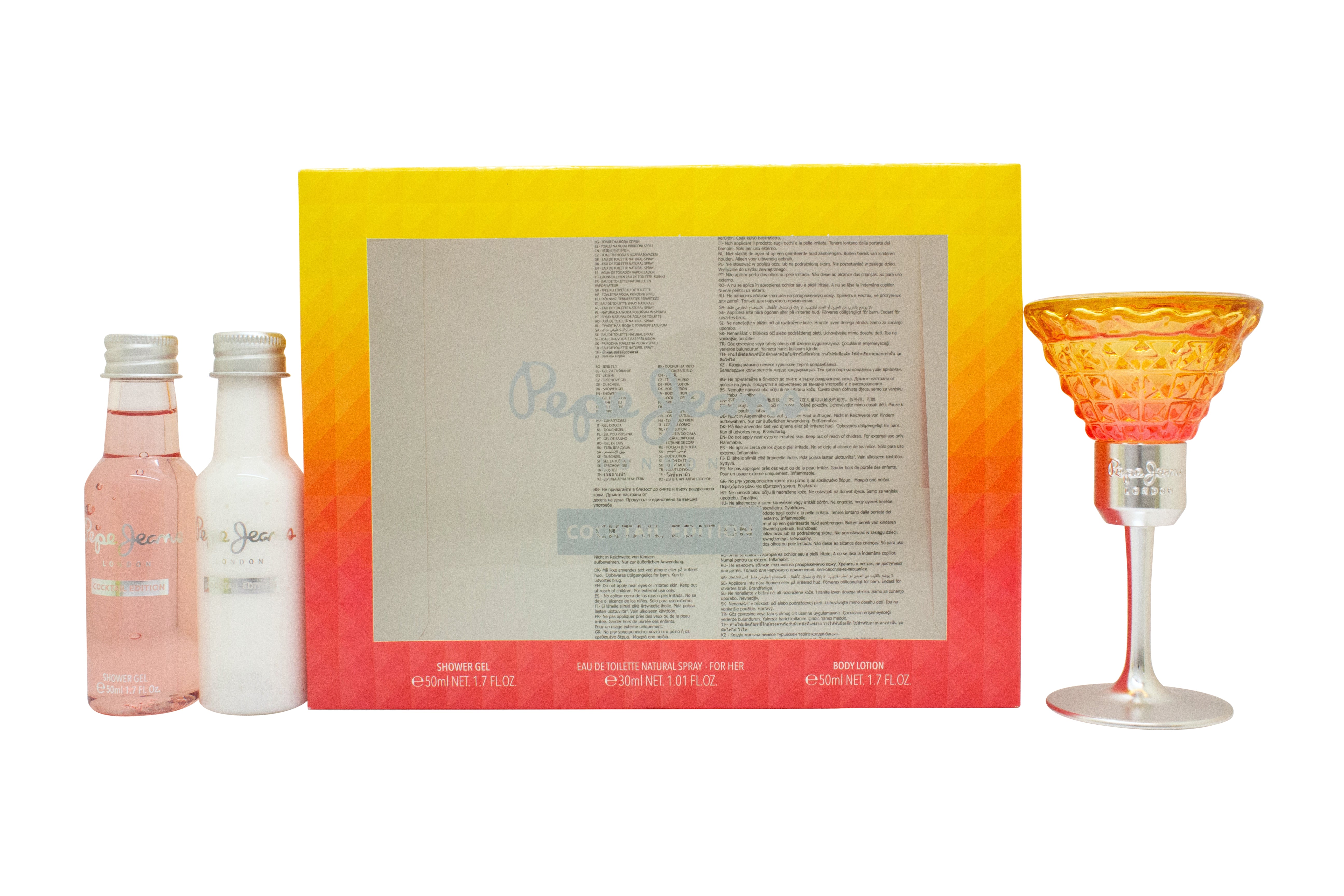 Pepe Jeans For Her Cocktail Geschenk-Set 30ml EDT + 50ml Duschgel + 50ml Körperlotion