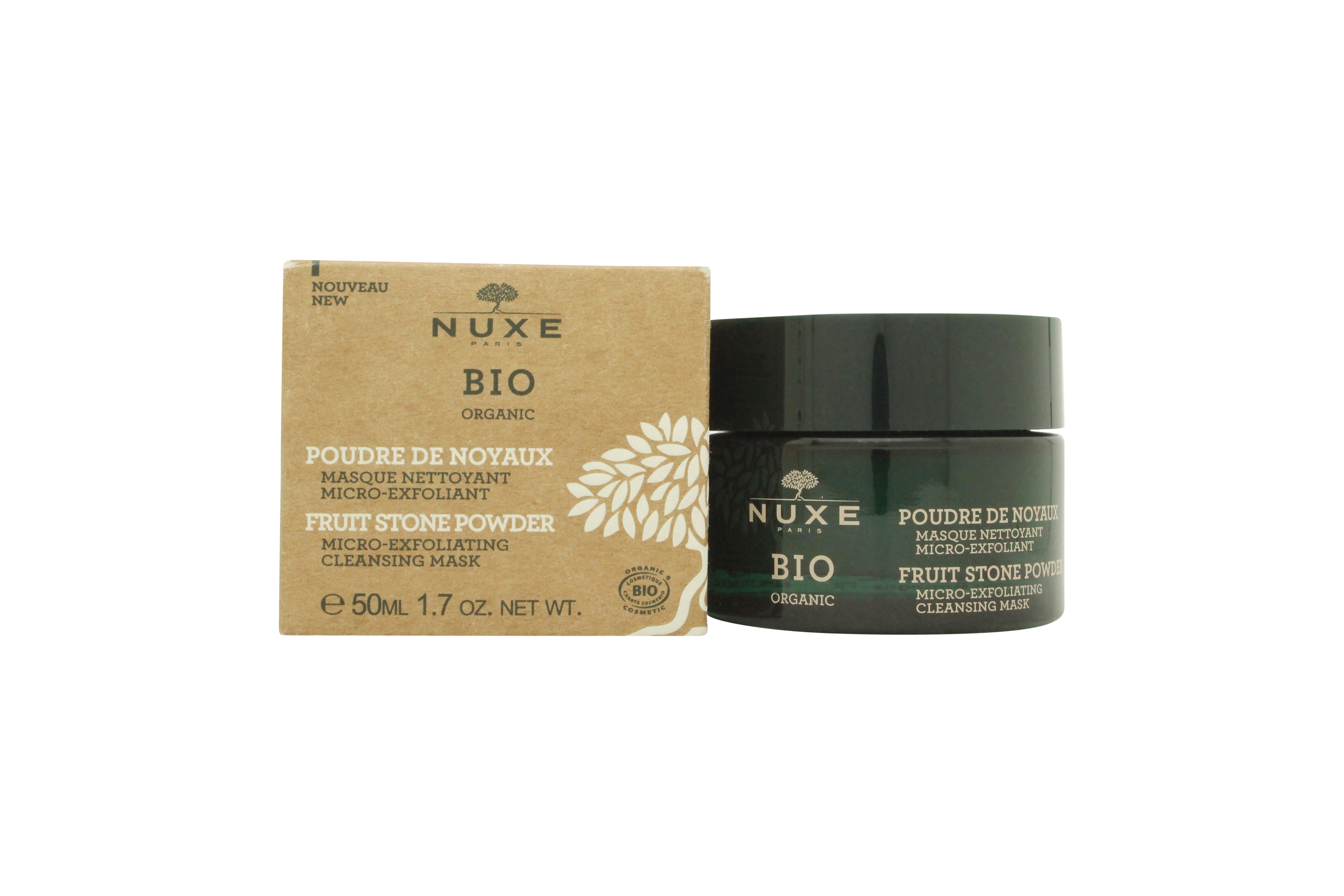 Nuxe Bio Organic Fruit Stone Powder Micro-Exfoliating Reinigend Masker 50ml