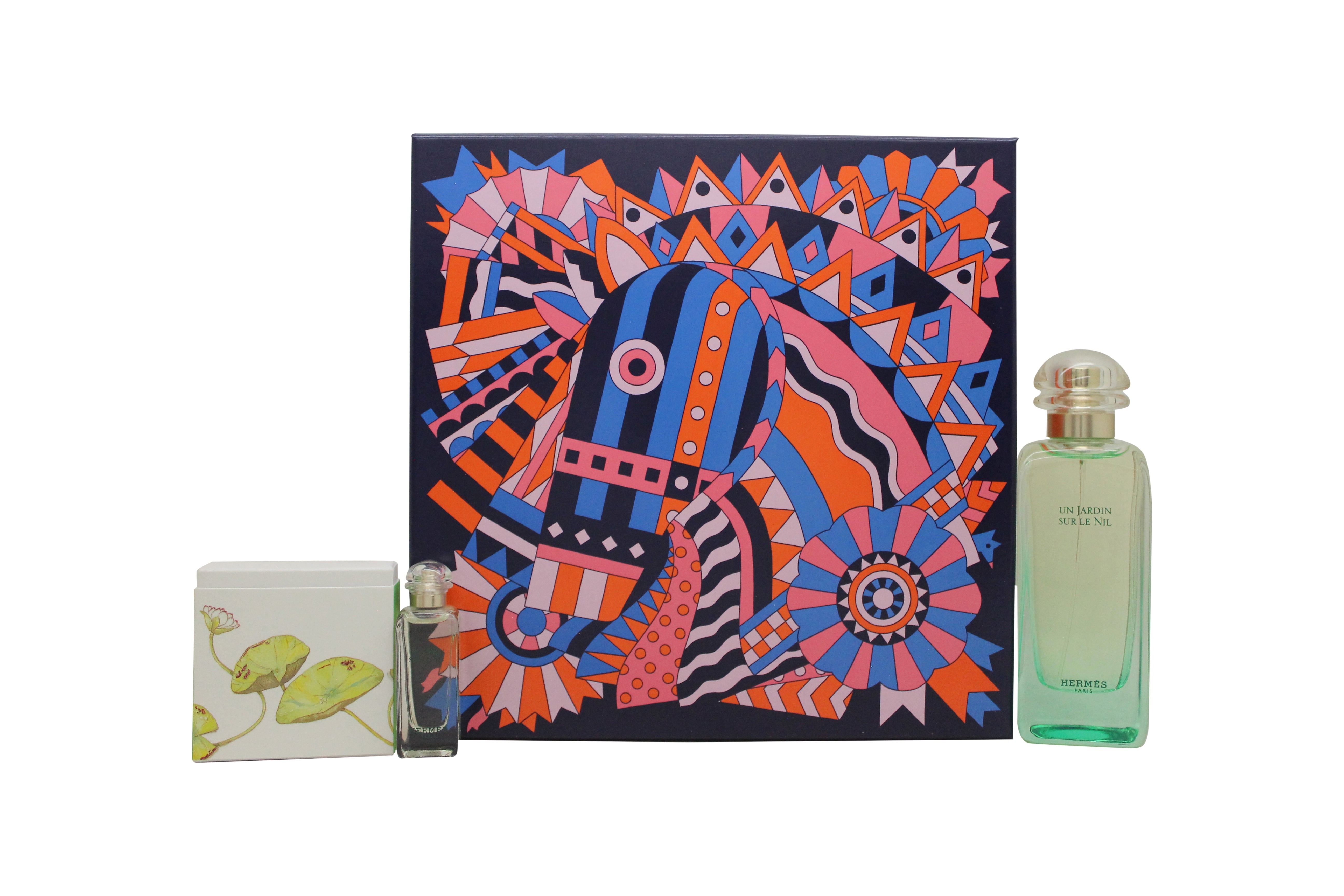 Hermès Un Jardin Sur Le Nil Geschenkset 100ml EDT + 7.5ml EDT + 50g Zeep
