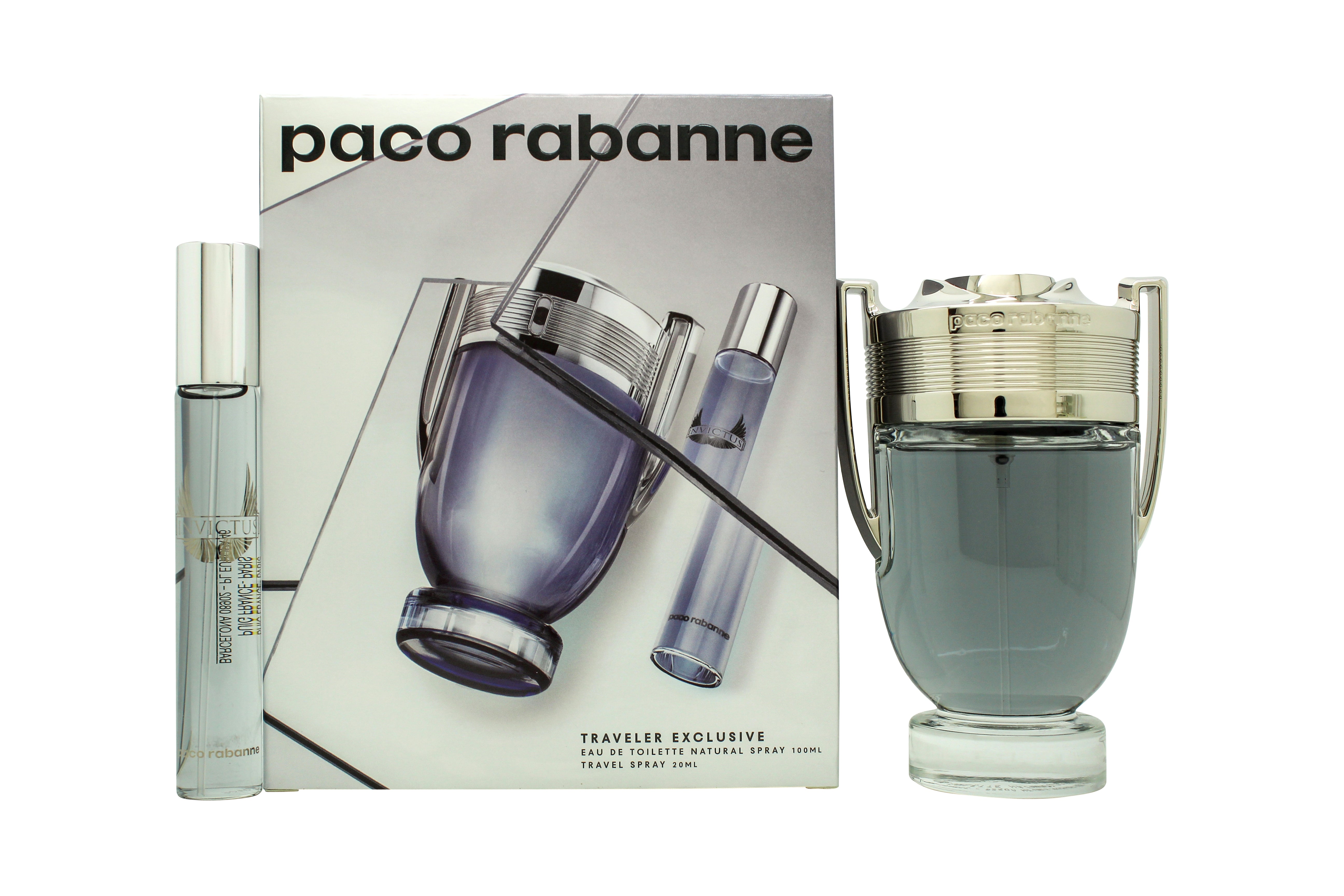 Paco Rabanne Invictus Geschenkset 100ml EDT + 20ml EDT