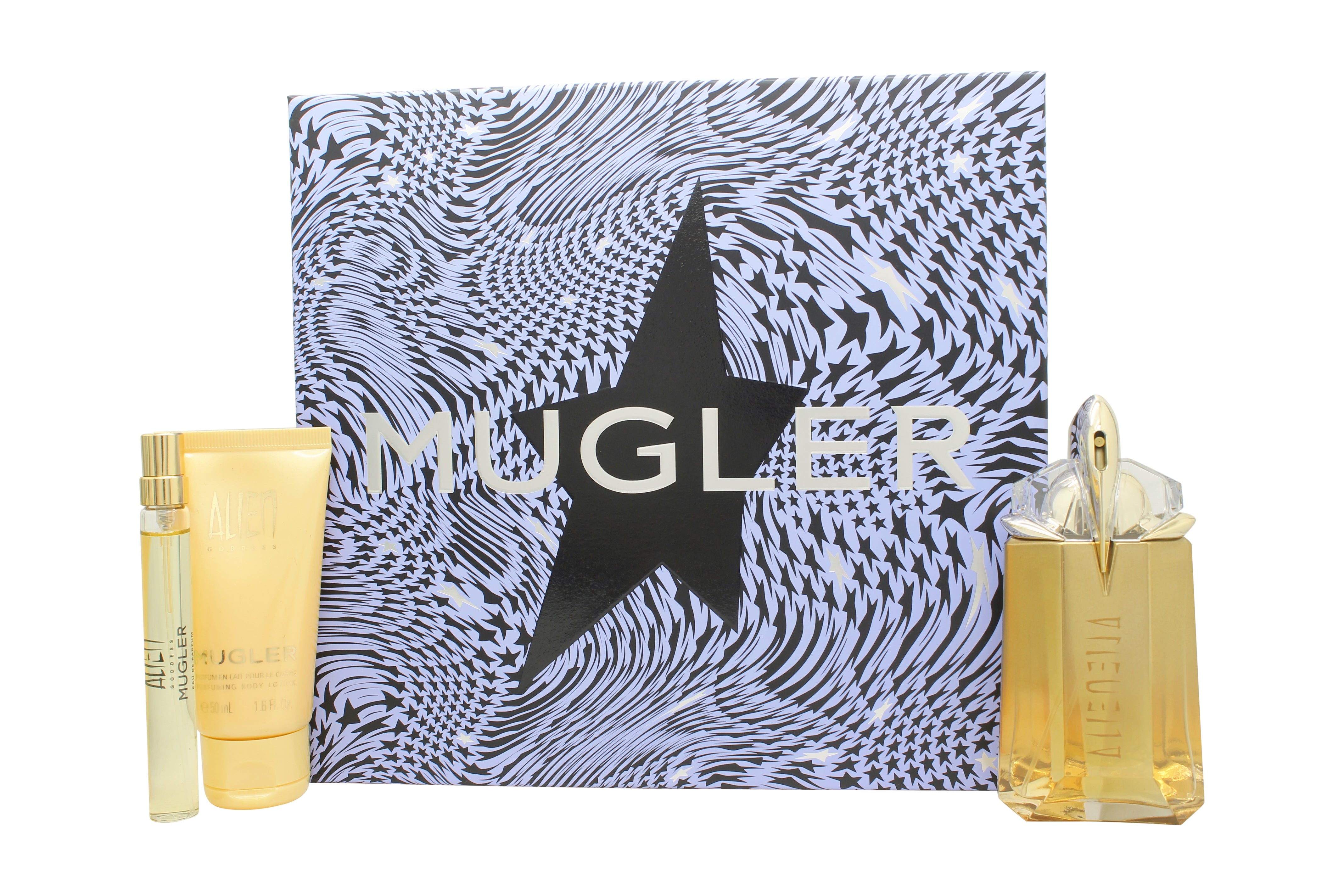 Mugler Alien Goddess Geschenkset 60ml Hervulbare EDP + 10ml EDP + 50ml Body Lotion