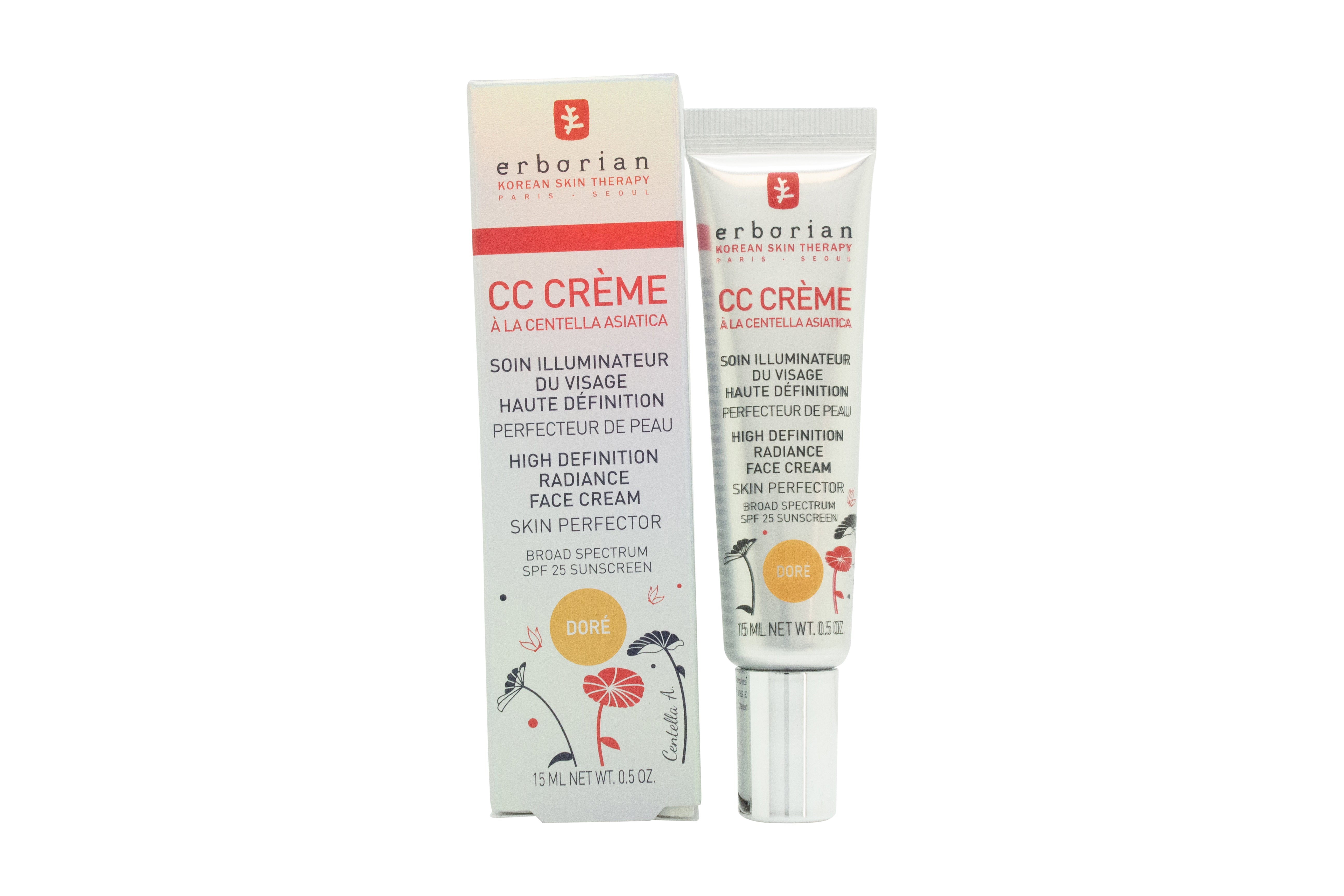 Erborian CC High Definition Radiance Face Cream SPF25 15ml - Dore