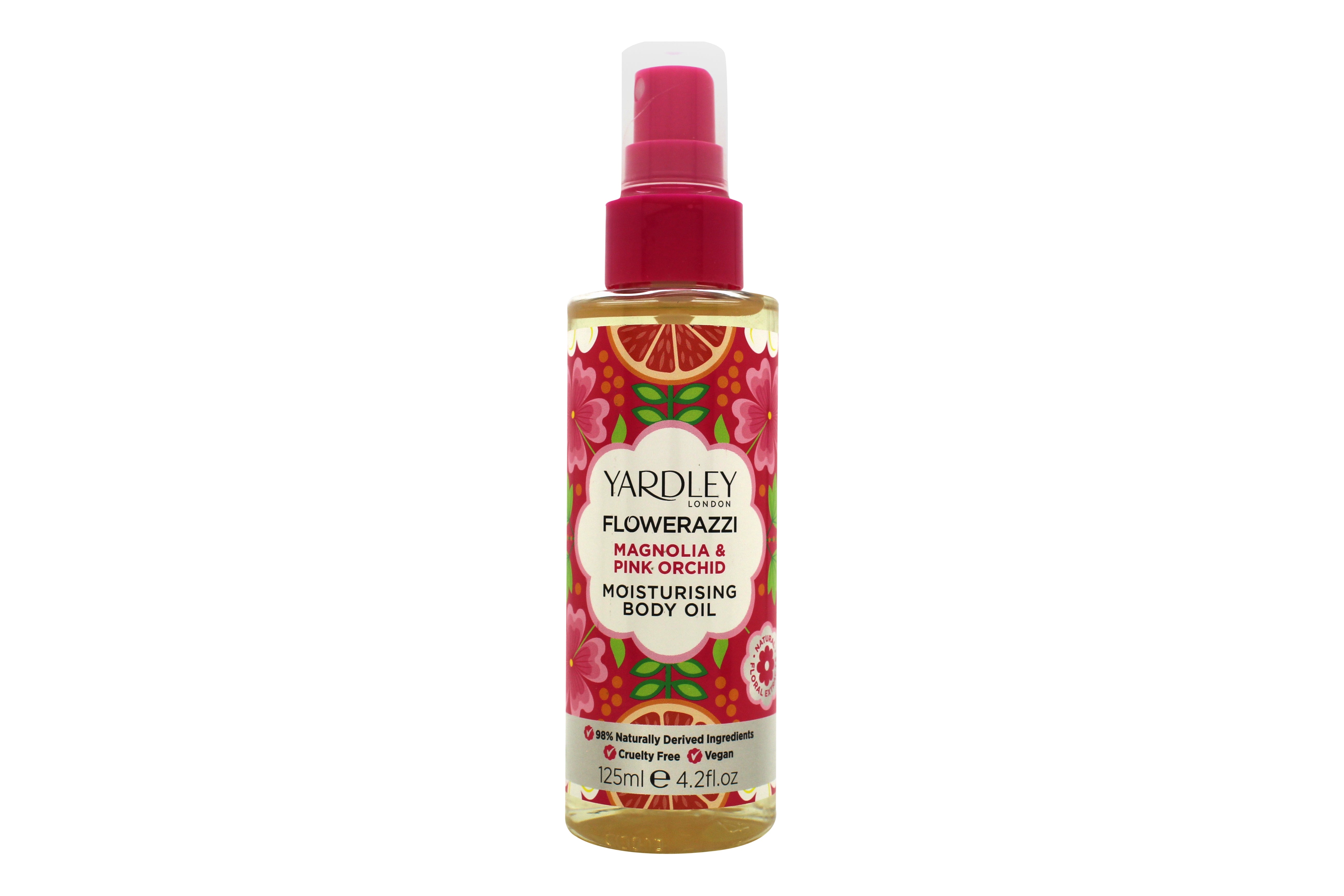 Yardley Flowerazzi Magnolia & Pink Orchid Körperöl 125 ml