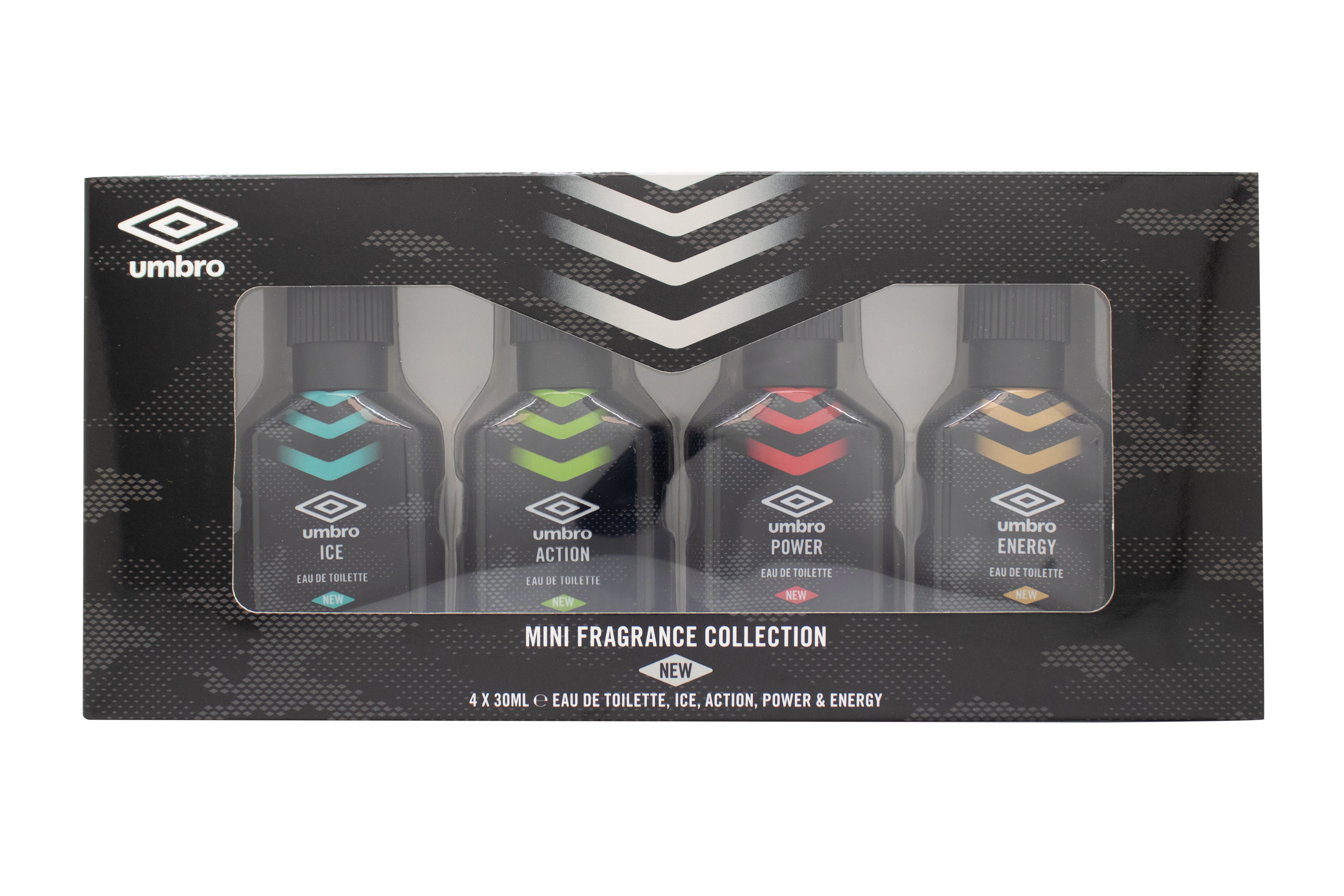 Umbro Mini Fragrance Collection Geschenkset 30ml Ice EDT + 30ml Action EDT + 30ml Power EDT + 30ml Energy EDT