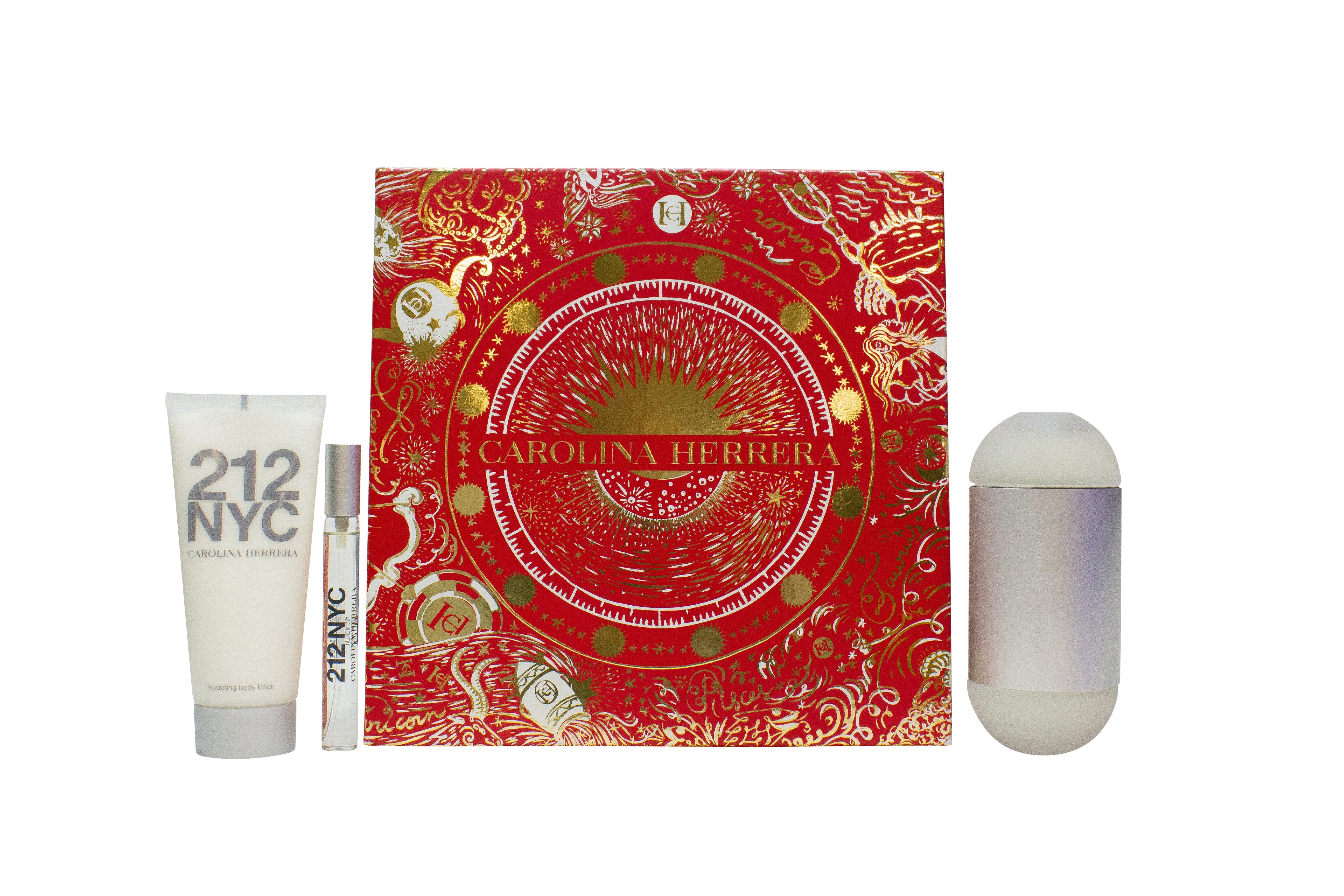 Carolina Herrera 212 NYC Geschenkset 100ml EDT + 100ml Body Lotion + 10ml EDT