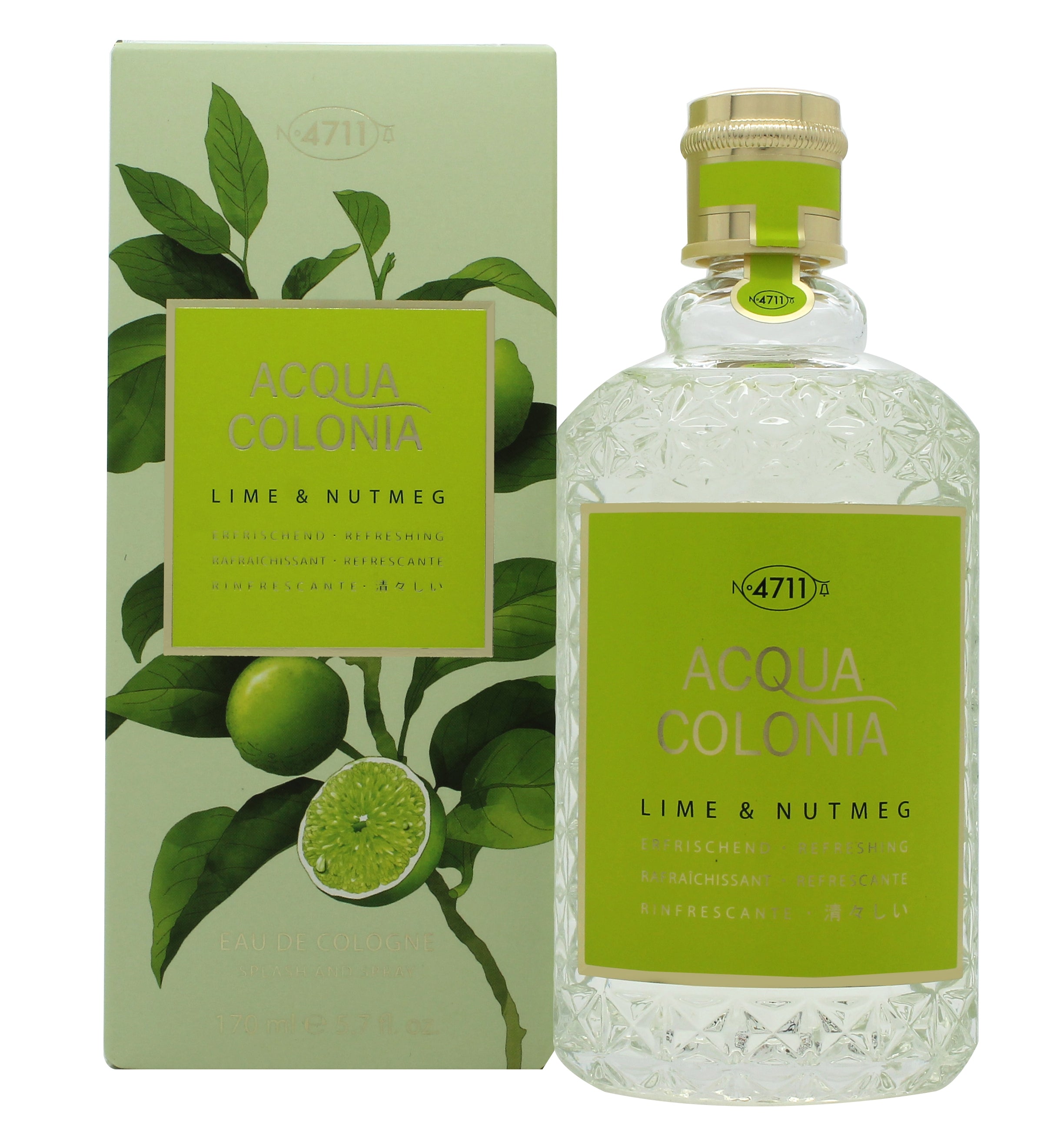 Mäurer & Wirtz 4711 Acqua Colonia Lime & Nutmeg Eau de Cologne 170ml Spray