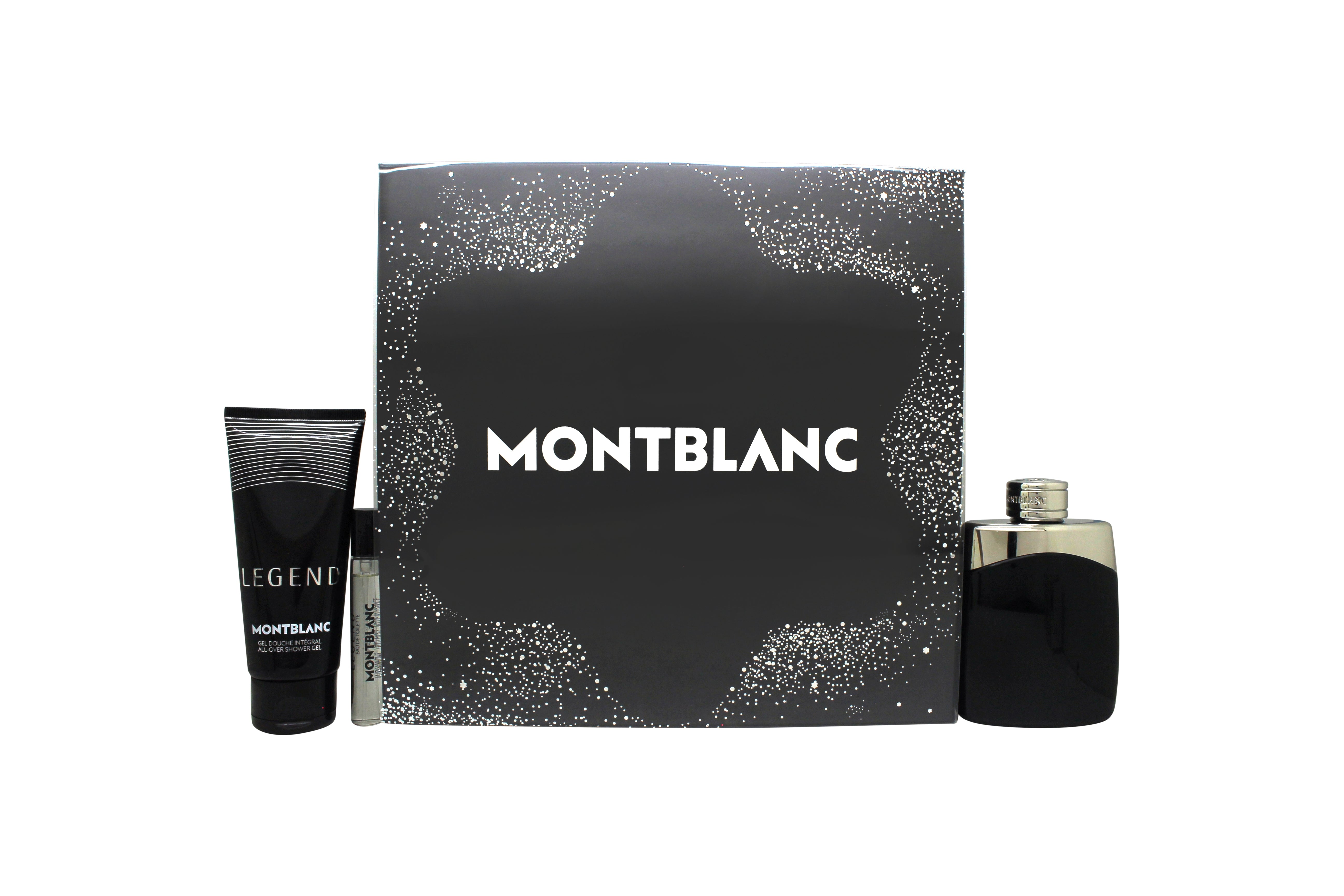 Mont Blanc Legend Geschenk Set 100ml EDT + 100ml Dusch Gel + 7.5ml EDT