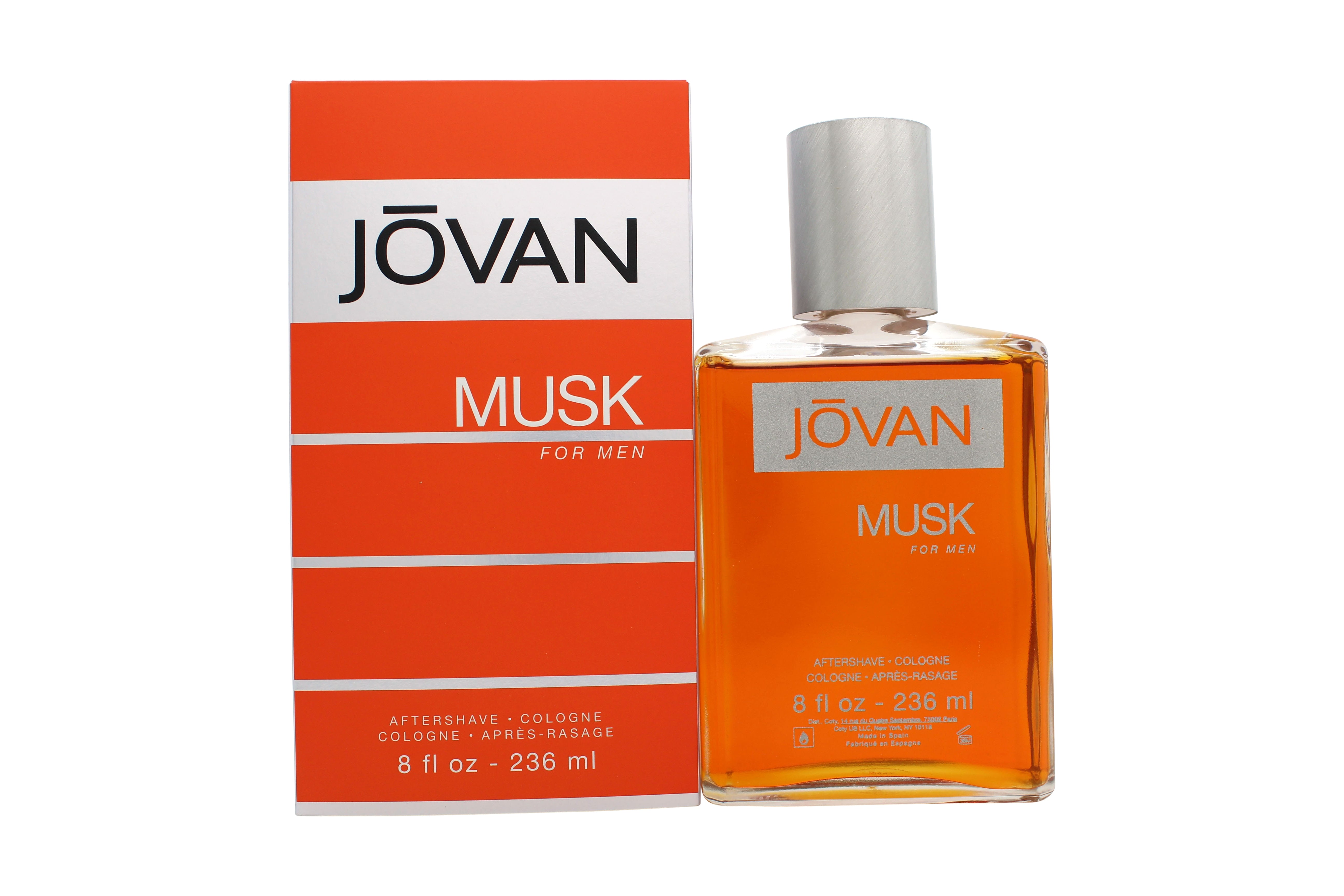 Jovan Musk For Men Aftershave Cologne 236ml Splash