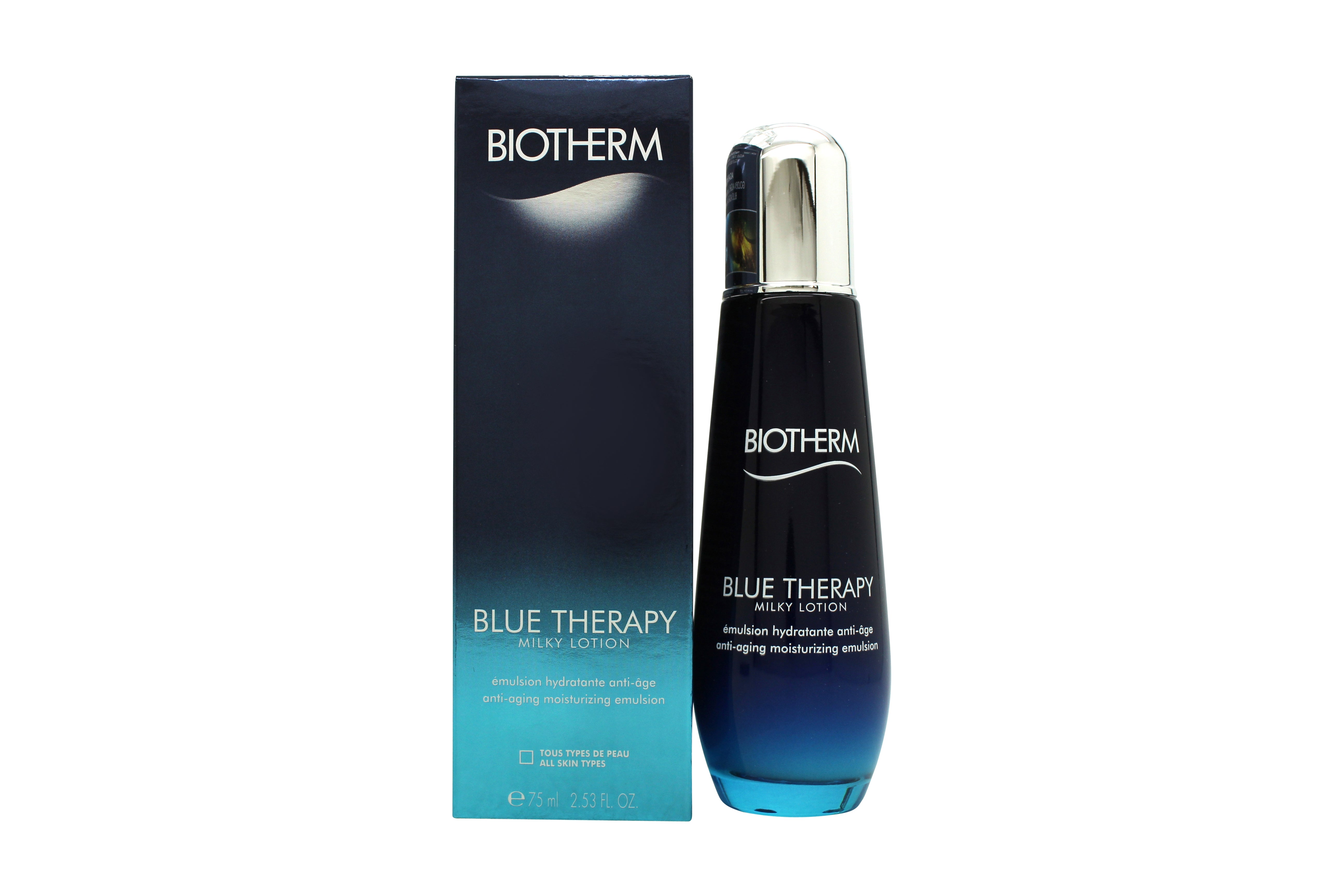 Biotherm Blue Therapy Milky Lotion Anti-Aging Feuchtigkeitsspendende Emulsion 75 ml - Alle Hauttypen