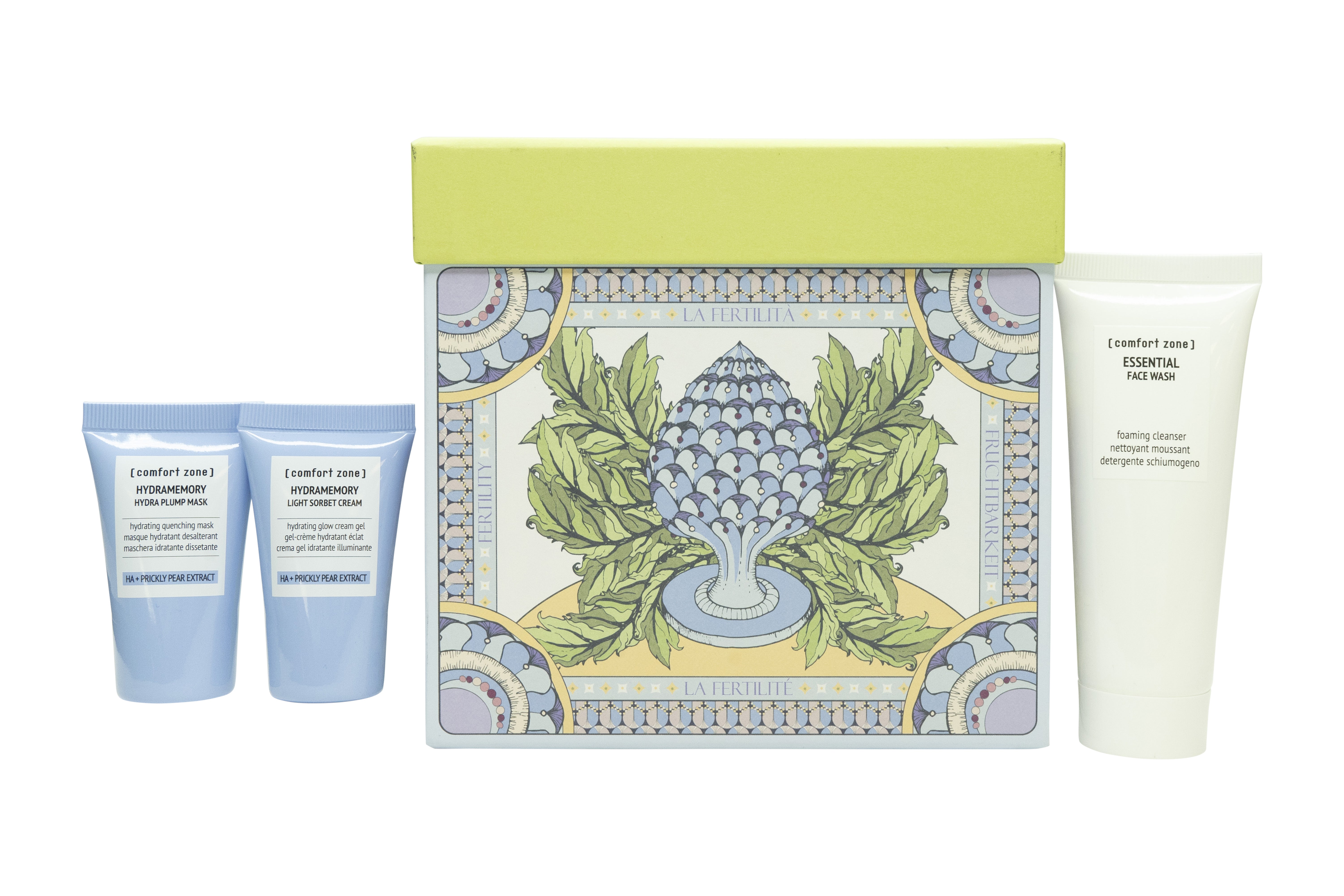 Comfort Zone Young Cleansing Hydrating Face Geschenkset 75ml Face Wash + 30ml Plump Mask + 30ml Light Sorbet Cream