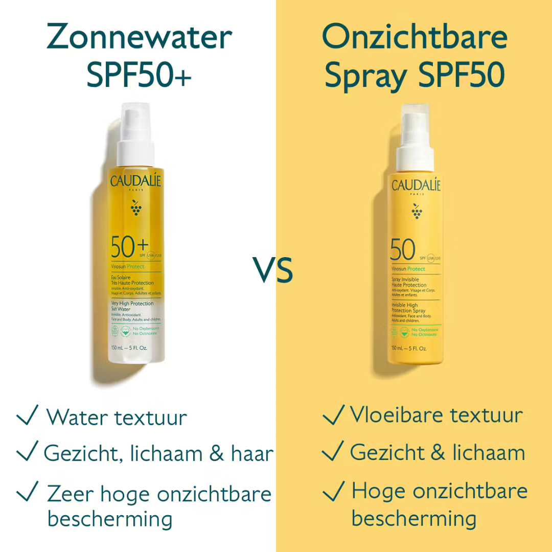 Caudalie Vinosun Protect | Zonnewater met Zeer Hoge Bescherming SPF50+ 150ml