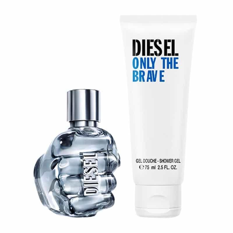 Diesel Only The Brave Geschenkset 50ml EDT + 75ml  Douchegel