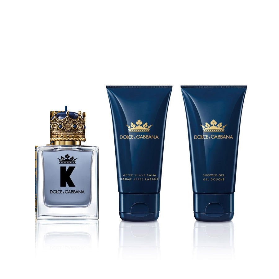 Dolce & Gabbana K Geschenkset 50ml EDT + 50ml Aftershave Balsem + 50ml Shower Gel