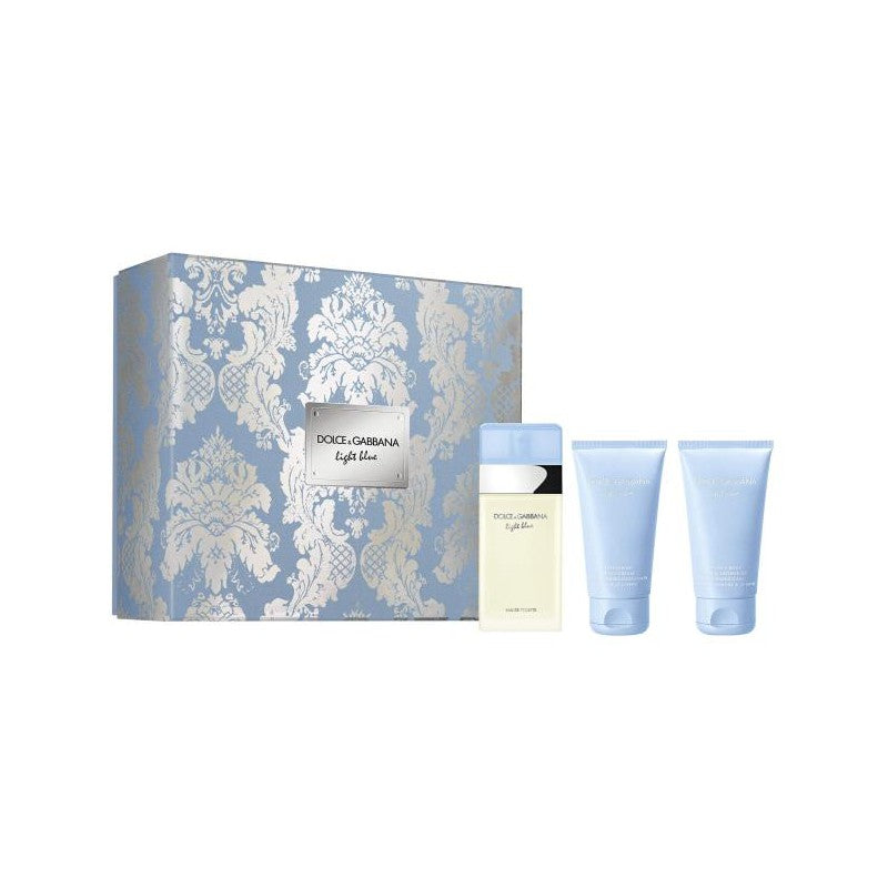 Dolce & Gabbana Light Blue Geschenkset 50ml EDT +  50ml Lichaamscrème + 50ml Douchegel